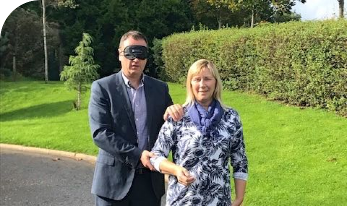 Blindfold walks help Aberdeen to remember a charity